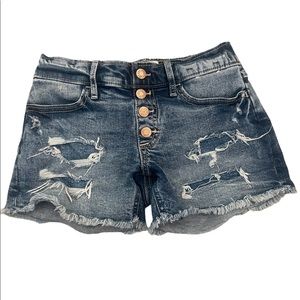 Abercrombie Kids Girls Mid-rise Midi Shorts 7/8